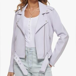 LEVIS FAUX LEATHER MOTO JACKET- LAVENDER| WMNS XS